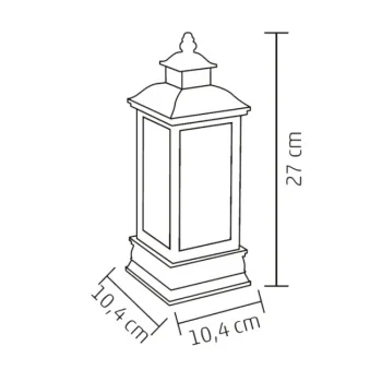 Home fenjer sa efektom padanja snega i LED diodom LTN17-3